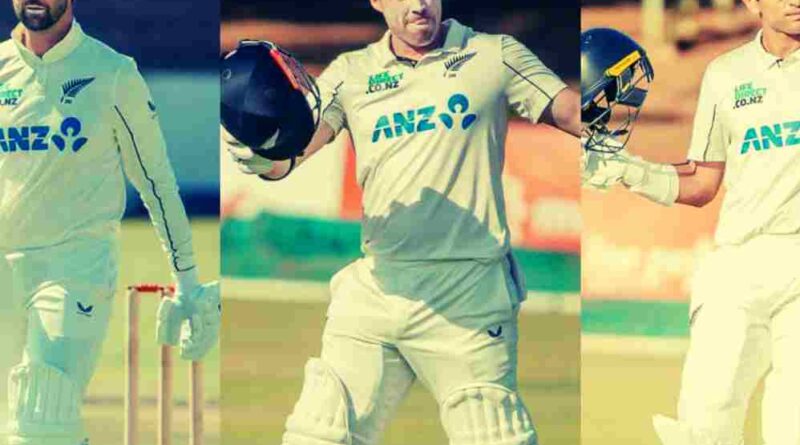 Three Centurions Lead New Zealand’s Batting Rampage Against Zimbabwe