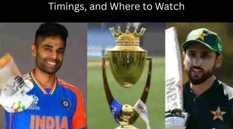 Asia Cup 2025 India’s Full Schedule, Match Timings, and Where to Watch