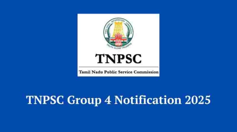 TNPSC Group 4 Result 2025 VAO, Junior Assistant, and Other Posts